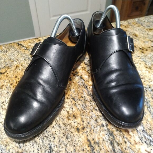 Cole Haan Monk Strap Buckle Leather Dressy Shoes Black Men\'s Size 9.5D 11290 main image 8